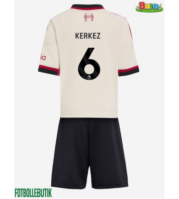 Liverpool Milos Kerkez #6 Bortaställ Barn 2025-26 Kortärmad (+ Korta byxor)